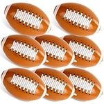 FUTUREPLUSX 8PCS Inflatable Football Bulk, 12" Inflatable Footballs for Kids Beach Footballs for Summer Swimming Pool Beach Game