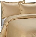 Brielle Home Sateen 100% Modal from Beech Duvet Cover Set (Twin, Camel)