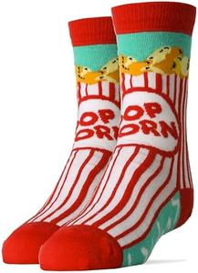 Oooh Yeah Socks ! - Kids Crew -Box O' Popcorn One Size