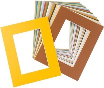 Golden State Art Picture Mat 8x10 for 5x7 Photos (Pack of 20), Assorted Colors