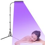 54W Face Tanning Lamp, Tanning Lamp for Home Sun Lamp for Face and Body with Eye Mask and Tripod Daylight (38.5-78.7inch), 18pcs LEDs 395nm, Swivel Head 180° Tanning Lamp for Antique Bronze Skin (45W)