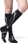 Men's & Women's 20-30mmHg Athletic Performance Sock Size: Medium Large (ML), Color: Black 99 by Sigvaris