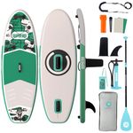 Niphean Inflatable Stand Up Paddle Board with SUP Accessories, 10'6''/7'6'' All-Round Inflatable SUP, Anti-Slip EVA Deck, Inflatable Paddle Board for Adults & Youth