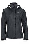 MARMOT Women’s PreCip Rain Jacket | Lightweight, Waterproof, Black, Medium