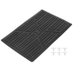 X AUTOHAUX Universal Car Trucks Floor Carpet Mat Plate Foot Rest Pedal Pad