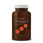 NutraSea DHA by Nature's Way Omega-3, Liquid Gels, Fresh Mint, 60 Liquid Gels, 1200 mg Omega-3 (800 mg DHA, 400 mg EPA)