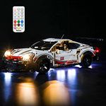 BRIKSMAX Led Lighting Kit for LEGO Technic Porsche 911 RSR - Compatible with Lego 42096 Building Blocks Model- Not Include the Lego Set…