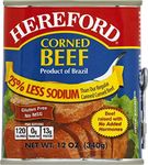 Hereford Corned Beef with 25% Less Sodium, 12 Ounce