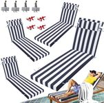 VEGNIC Outdoor Chaise Lounge Cushio