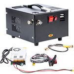 Manual Stop Portable pcp air compressor 4500psi 300bar 12v DC or 110v AC with power supply,oil&water free,high pressure PCP Compressor Pump for Air Gun and Paintball/Scuba Tank