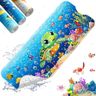 XIYUNTE Baby Bath Mat for Tub Non Slip Kids Bath Mat - 40''x16'' Extra Long Kids Bath Tub Mat Non Slip, Eco-Friendly Toddler Bath Mats with Suction Cups for Secure Grip, Easy to Clean & Easy Drying