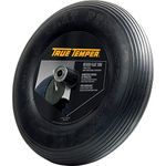 True Temper FFTCC 8 in. Hub Never Flat Wheelbarrow Tire with Ribbed Tread, 8-Inch (Тwо Расk)