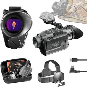 Nightfox Arctic Thermal Night Vision Monocular – Head or Helmet Mounted Thermal Imaging Camera, ≦30mK 256x192 Sensor, Low Latency 50fps, 24° FOV, IP65 Waterproof