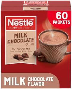 Nestle Hot Chocolate Packets, Milk Chocolate Flavor Hot Cocoa Mix, Made with Real Cocoa, Bulk Pack, 0.71 oz Packet (60 Count)