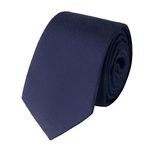 Houlife Men's Cotton Solid Stripe Skinny Tie Slim Necktie For Wedding Party (Pattern 6)