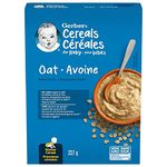 GERBER CEREAL Stage 1 - Oat, Baby Food, Cereals, Starter Stage, 227 g, 6 Pack - PACKAGING MAY VARY