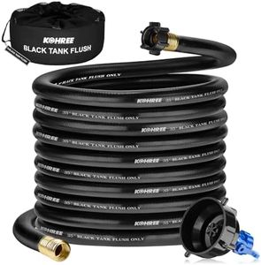 Kohree 35FT RV Black Water Hose with Rinser Cap for RV Black Water Tanks