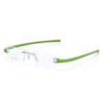 RSINC Unisex Rimless Frame/Eyeglass/Spectacle for Men and Women, Modern, Business, Collage, Fashion, School, Sports (Silver-Green 5069 51-18-140)