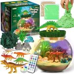 Dinosaur Gifts for Boys - Terrarium Kit for Kids - Birthday Gift for Boys Ages 4 5 6 7 8-12, DIY Dinosaur Toys, Arts and Crafts Kit for Kids