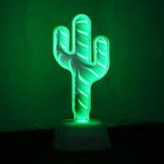 Chi-buy 3D Creative Tunnel Lamp, Infinite Mirror Tunnel Light, 3D Mirror Light, LED Cactus Sign Light, Tunnel Mirror Light, Desktop Lamp Party Home Decor LED Night Light