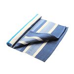 Hugger Mugger Cotton Yoga Rug (Caribbean Blue)