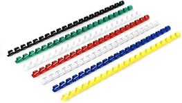 Rayson CR-8-100-M-CA Plastic Binding Combs 21-Ring, 5/16in, 40-Sheet(80gsm 20lb) Capacity, Colorful Comb Binding Ring, Max. Binding A4 Size Paper (8.3 x 11.7inches), Box of 100