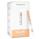 Wondfo Early Result Pregnancy Test Strips - Get Results 6 Days Sooner Than Missed Period-Sensitive and Accurate HCG Testing Kit at 10 MIU/ml Cut-Off- [25 Packs]