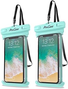ProCase 2 Pack Waterproof Phone Pouch, Underwater Phone Case Up to 7", Dry Bag for iPhone 17 Air 16 15 14 13 Pro Plus Max, Galaxy S24 S23 S22 Ultra Pixel, Beach Essentials -Green
