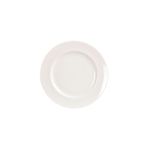 Flat Rim 18cm Side Plates, Set of 4, Fairmont & Main Arctic, Vitrified Porcelain, Pure White