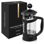 Cafetiere 2 Cups French Press, Small Coffee Press for Ground Coffee, Maximum Flavor Coffee Brewer with Stainless Steel Filter, Perfect for Coffee Lover Gifts, 12 oz/350 ML