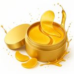 FEXME 24K Gold Under Eye Patches – 60 Pcs Eye Mask for Dark Circles, Puffy Eyes, Wrinkles & Hydration – Eye Gel Pads for Women & Men