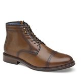 Johnston & Murphy Men s XC Flex Raleigh Cap Toe Zip Boot | Full-Grain Leather | Cushioned Footbed | Leather/Rubber Sole | Easy Access Side Zip | Classic Design, Tan Full Grain, 9.5