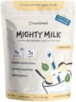 Nurished Vanilla Mighty Milk - Kids All-in-One Daily Protein Powder & Multivitamin Boosted with 2 Billion Probiotics & Organic Spinach - Natural Flavors, Colors & Sweeteners - 15-30 Servings