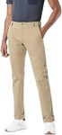 Dockers Men's Smart 360 Flex Alpha Slim Pants, Brown (New British Khaki 0000), 38W / 32L