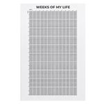 Weeks of My Life Calendar, 4K Weeks Poster 4000 Weeks Your Life in Weeks Wall Calendar, Week Of My Life Motivational Quotes, Wall Life in Weeks Poster Calendar 40x60cm