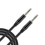 IMAGINEA Guitar Cable 1/4 inch TRS to TRS Instrument Cables Balanced Stereo Audio Cable Male to Male Pro Interconnect Cable for Electric Guitar, Mandolin, Bass, Amplifier, Keyboard, Mixing Desks