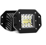 Willpower LED Flush Mount Pods Light, 2PCS 42W 5 Inch LED Cube Light Off Road Driving Lights Spot Beam LED Work Light Bars Fog Lamps for Truck Boat Pickup Tractors SUV ATV UTV 4x4 12V 24V