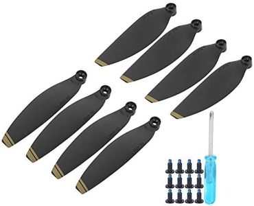 Hélices de Cuchillas para Drones RC, Accesorio de ala de Helicóptero Apto para Mini Accesorio Mavic(Negro con Borde Dorado)