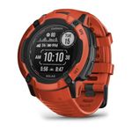 Garmin Instinct 2X SOLAR, 50mm GPS smartwatch, built-in sports apps & health monitoring, SOLAR charging & ultra tough design features, up to 40 days battery life, Flame Red