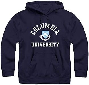 Ivysport Columbia University Lions Hooded Sweatshirt, Crest, Navy, Medium