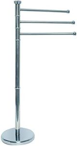 Freestanding 3-Arm Towel Rack in Stainless Steel