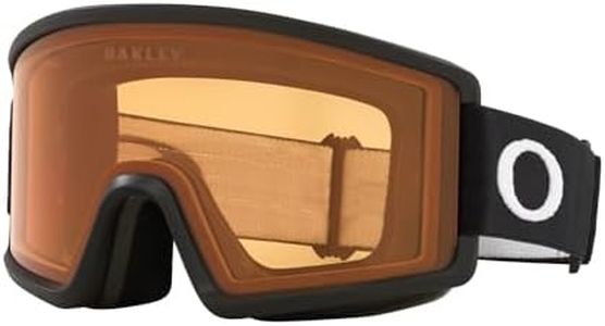 Oakley Target Line L OO7120 Ski Goggles with Accessories, Black/Persimmon