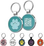 MYLUCKYTAG QR Code Pet ID Tags Dog Tags - Pet Online Profile - Scan QR Receive Instant Pet Location Alert Email