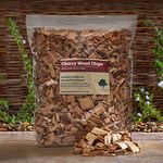 Smoking/Smoker Wood Chips Jumbo 4.5 Litre Bag – (24 Great Flavours 100% Natural Nothing Added) Smoking Food in a Smoker/BBQ - Many from our own Woodland (Cherry)