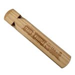 Wooden Train Whistle | Very Realistic Wooden 4 Tone Steam Locomotive | Sounds Like the Real Thing | Natural and Unvarnished Wood |19cm in length