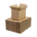 SmithPackaging Double Wall Cardboard Shipping Boxes 229x152x152mm (9x6x6") Pack of 20 Cartons