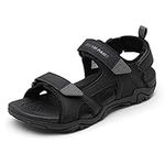 DREAM PAIRS Men’s Sport Outdoor Sandals Casual Summer Athletic Beach Sandals,Size 8,Black,SDSA228M