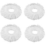 4 Pack 360° Spin Magic Mop Head, ZZM Mop Head Replacement Microfibers Mop Head Refill for Standard Roating Universal Spin Mop System Replacement Mop Heads Refill Home, Office and Commercial Use (4)