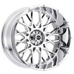 Vision 412 Rocker 20x10 6x5.5" -25mm Chrome Wheel Rim 20" Inch