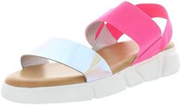 Dirty Laundry Women's Palms Platform Sandal Wedge, Pink, 8